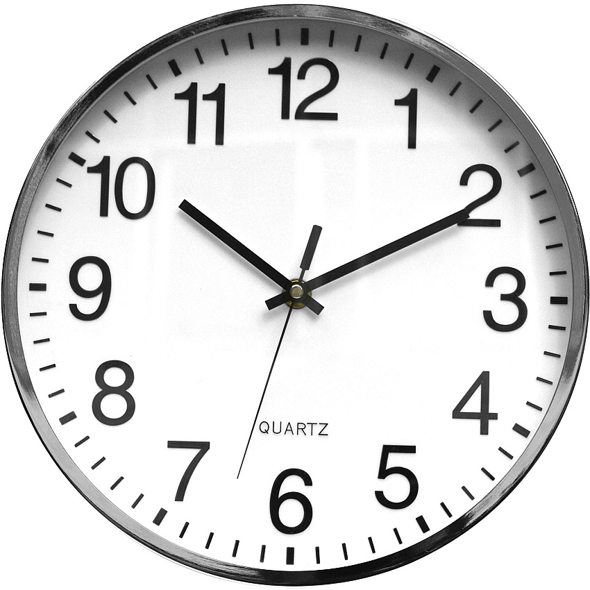 Victory Light Silent Chrome Wall Clock (VLUTC6646AC)