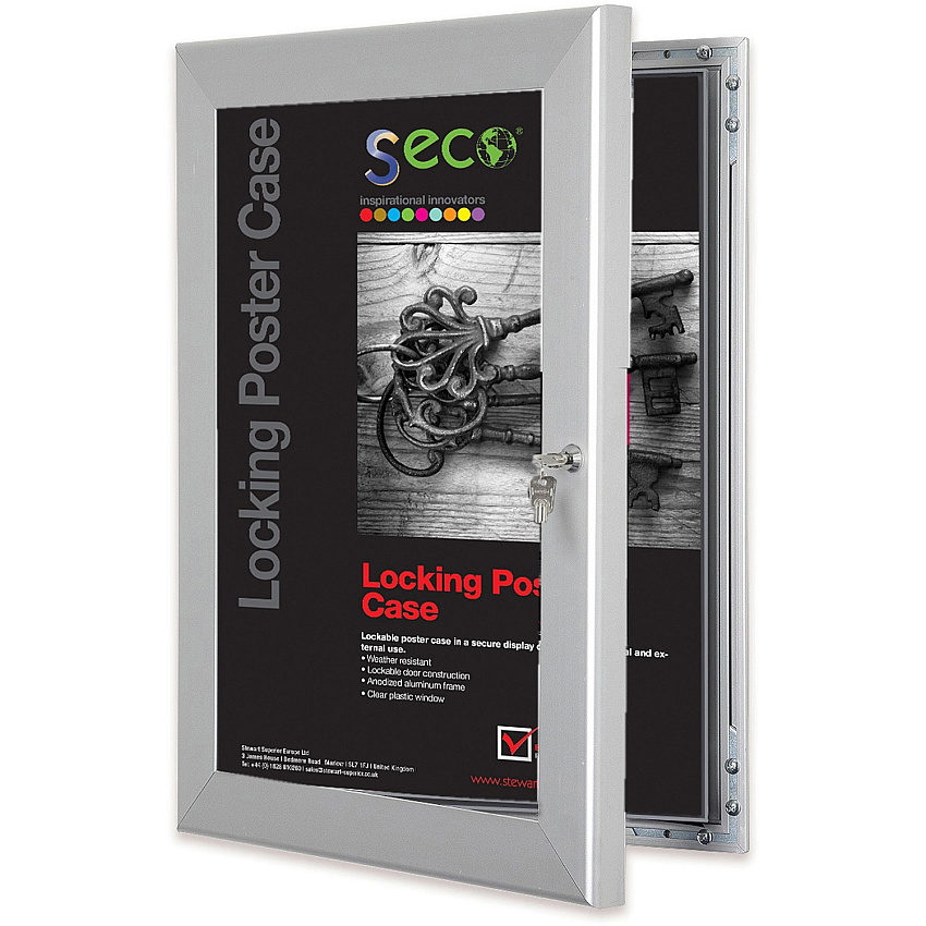 Seco Locking Poster Case (LCASE1824SV)