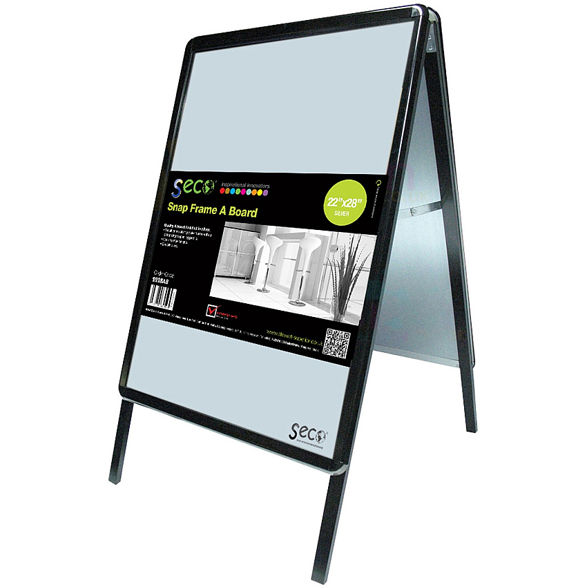 Seco Snap Frame A-board Sidewalk Sign (2228ABBLACK)
