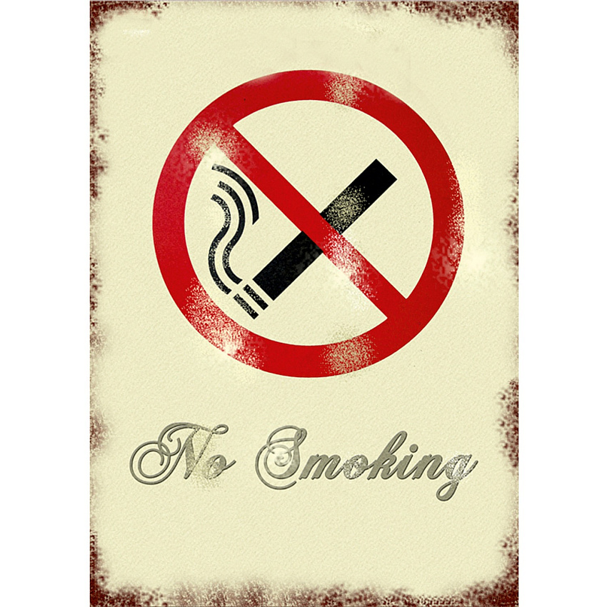 Seco Retro No Smoking Sign (VS001)