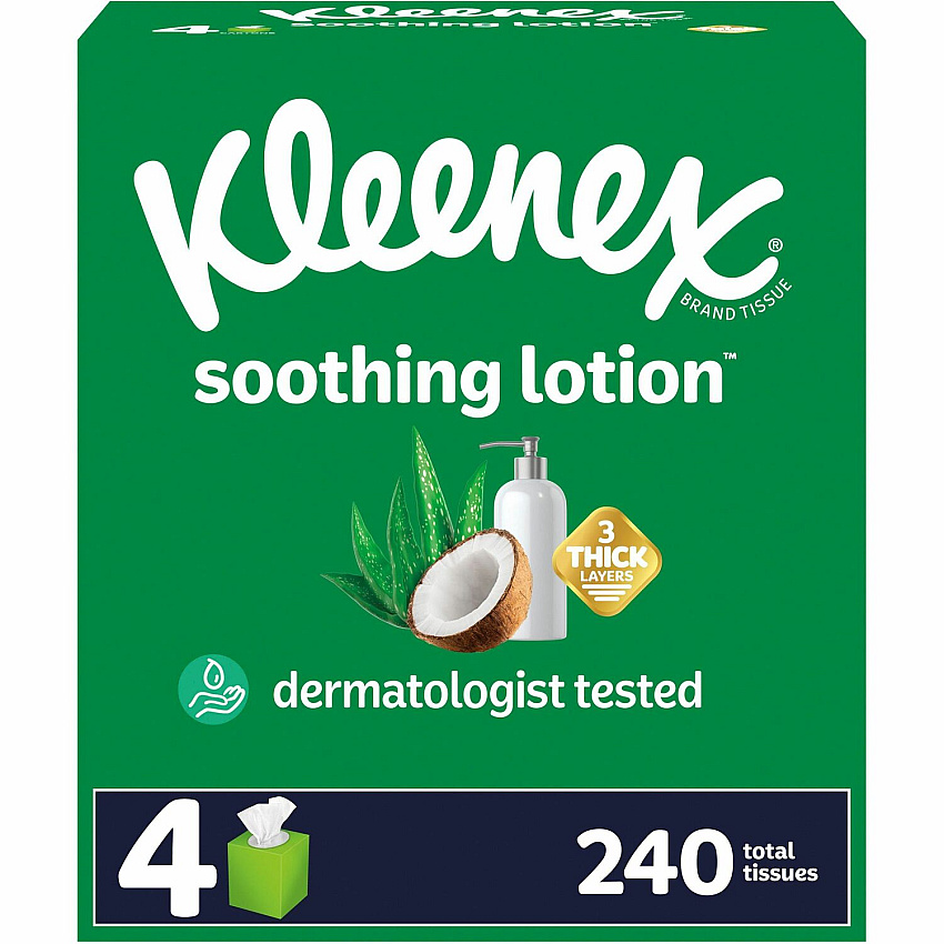 Kleenex Soothing Lotion Tissues (KCC54289)