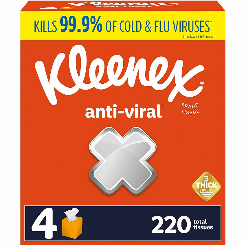 Kleenex Anti-viral Facial Tissue (KCC54506CT)