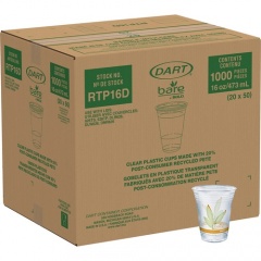 Bare Eco-Forward RPET Clear Cold Cups (RTP16DBARECT)