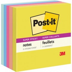 Post-it Super Sticky Note Pads - Summer Joy Color Collection (6545SSJOY)