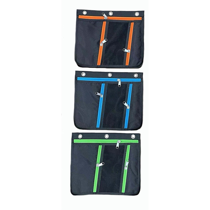 CLI Triple-pocket Pencil Pouches (LEO76395ST)