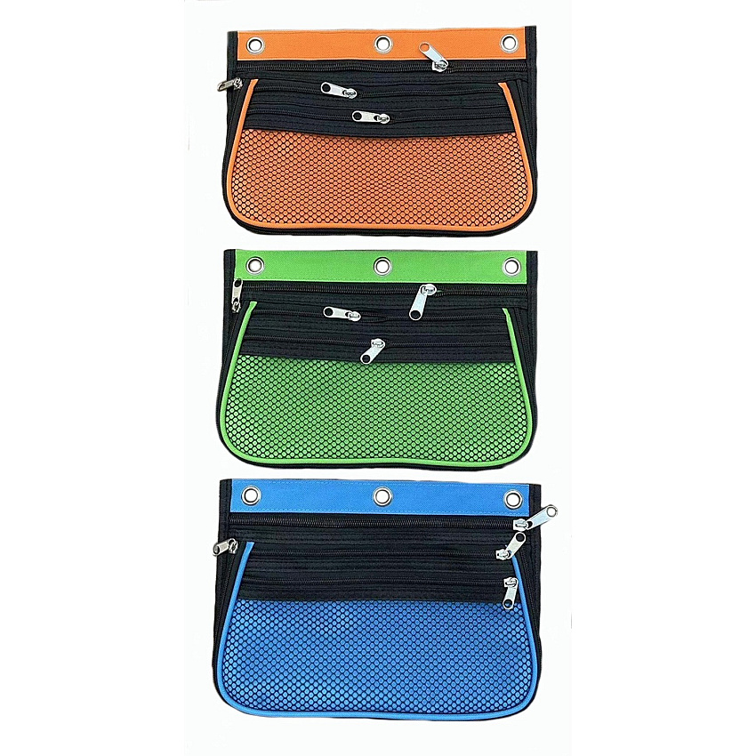 CLI Triple-pocket Pencil Pouches (LEO76365ST)