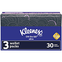Kleenex On-the-Go Slim Wallet Pack - 30 Facial Tissue-Count (KCC35533)