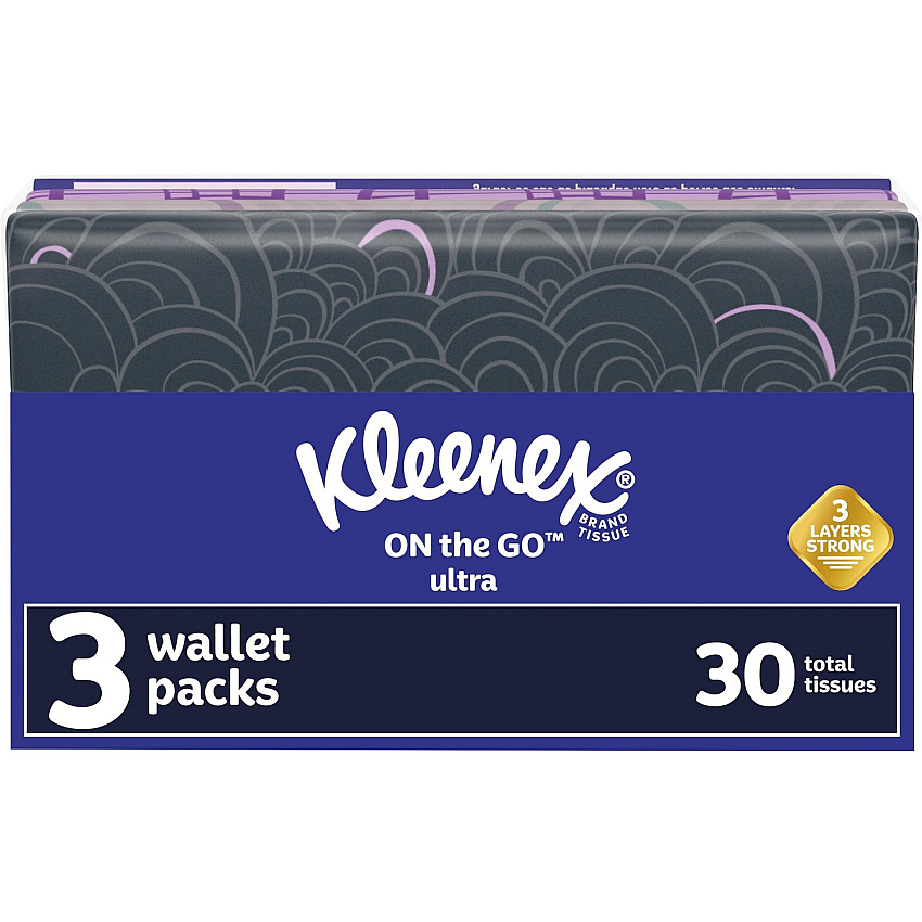 Kleenex On-the-Go Slim Wallet Pack - 30 Facial Tissue-Count (KCC35533)