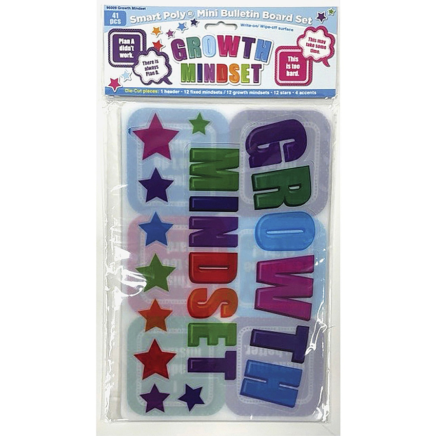 Ashley Smart Poly Growth Mindset Mini Bulletin Board Set (ASH96009)