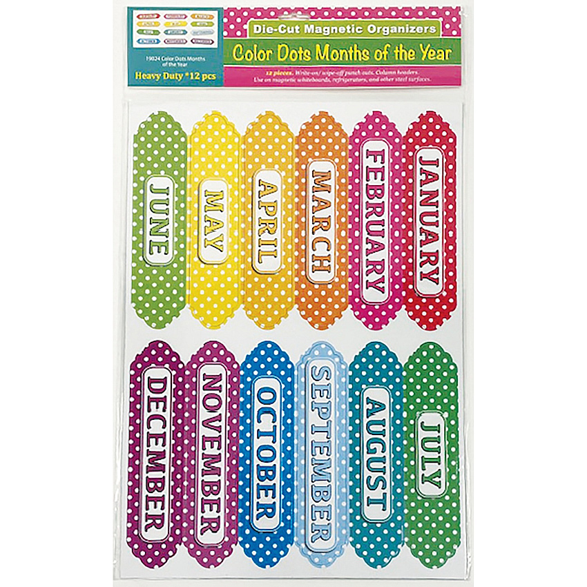 Ashley Magnetic Chalkboard Calendar Months (ASH19024)