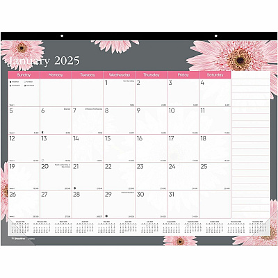 Brownline Monthly Floral Desk Pad (REDC193105)