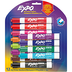 EXPO Low-Odor Dry Erase Chisel Tip Markers (SAN1927525)