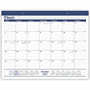 Cambridge Basic 2025-2026 Monthly Desk Pad Calendar, Standard, 21 3/4" x 17" (CRM92020)