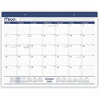 Cambridge Basic 2025-2026 Monthly Desk Pad Calendar, Standard, 21 3/4" x 17" (CRM92020)