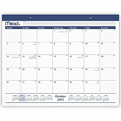 Cambridge Basic 2025-2026 Monthly Desk Pad Calendar, Standard, 21 3/4" x 17" (CRM92020)