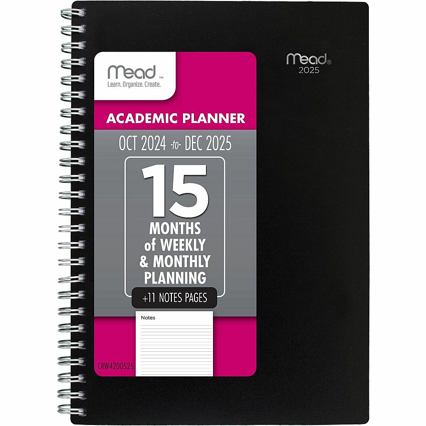 Mead Thicket Monthly Desk Pad Calendar, Compact, 17 3/4" x 11" (CRW42005)