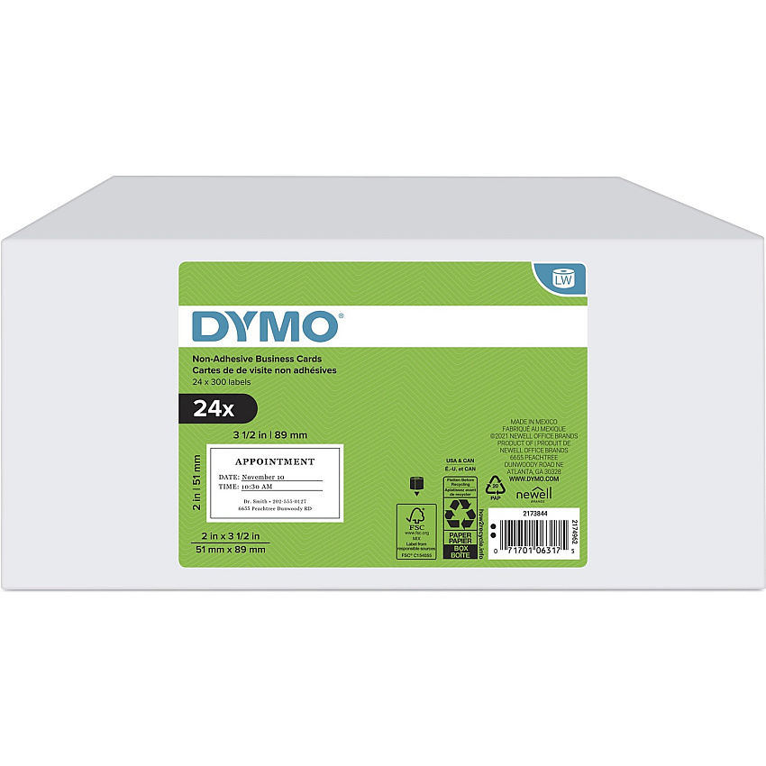 DYMO LabelWriter Business Card Label (DYM2173844)