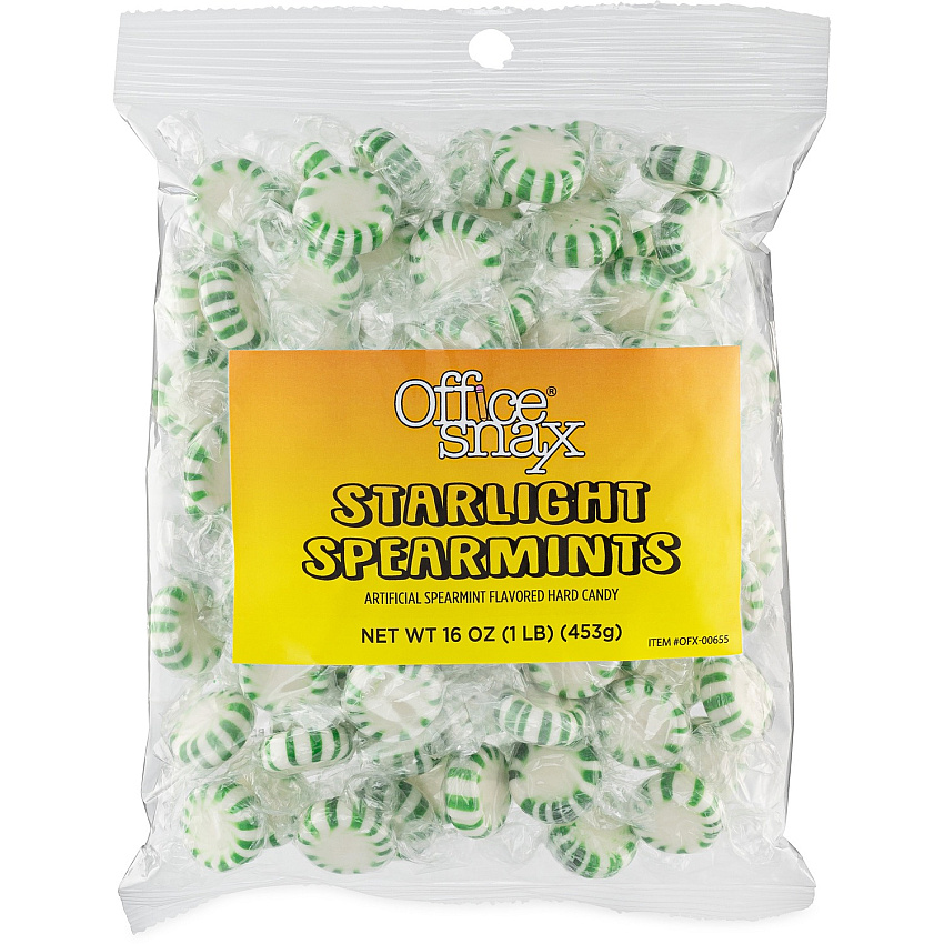 Office Snax Tub of Starlight Spearmints Candy (OFX00655)