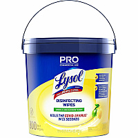LYSOL Disinfecting Wipe Bucket w/Wipes (RAC99856)