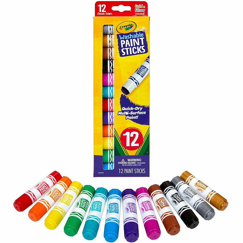 Crayola Project Quick-Dry Paint Sticks (CYO546211)
