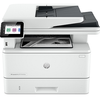HP LaserJet Pro 4101fdw Wireless Laser Multifunction Printer - Monochrome - White (HEW2Z619F)