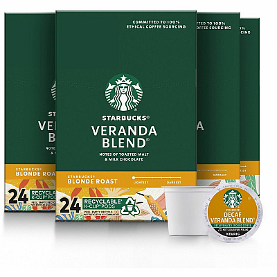 Starbucks K-Cup Veranda Blend Coffee (SBK12434950CT)