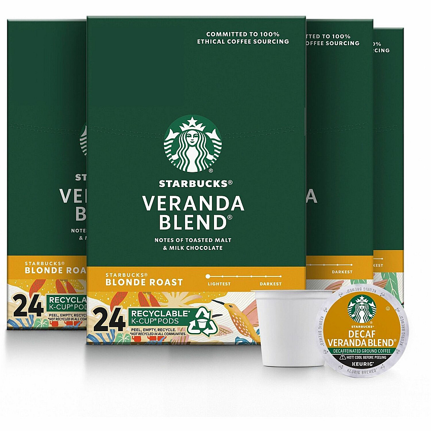 Starbucks K-Cup Veranda Blend Coffee (SBK12434950CT)