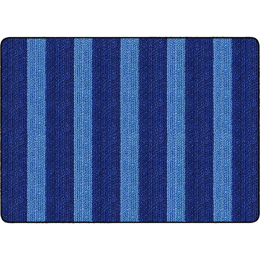 Flagship Carpets Basketweave Stripes Classroom Rug (FA100632FS)