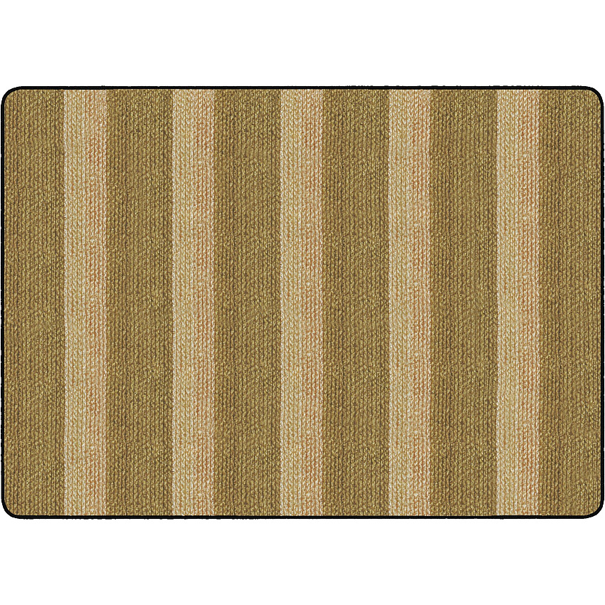 Flagship Carpets Basketweave Stripes Classroom Rug (FA100832FS)
