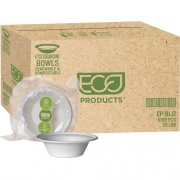 Eco-Products 12-oz. Sugarcane Bowls (EPBL12NFA)
