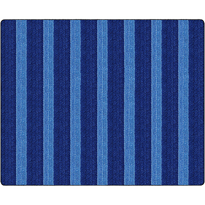 Flagship Carpets Basketweave Stripes Classroom Rug (FA100658FS)