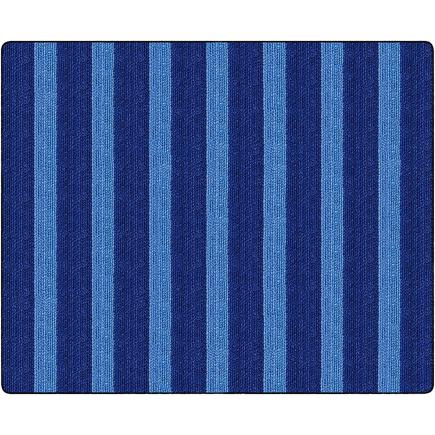 Flagship Carpets Basketweave Stripes Classroom Rug (FA100658FS)
