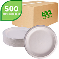 Eco-Products Vanguard 9" Sugarcane Plates (ECOEPP013NFA)
