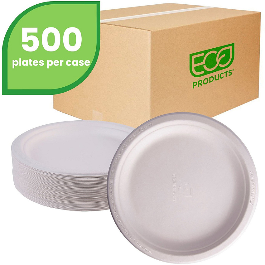 Eco-Products Vanguard 9" Sugarcane Plates (ECOEPP013NFA)