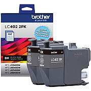 Brother Original High/Standard Yield Inkjet Ink Cartridge - Black - 2 Pack (BRTLC4022PKS)
