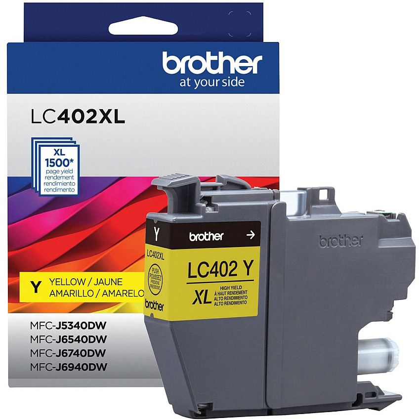 Brother LC402XL Original High (XL) Yield Inkjet Ink Cartridge - Yellow Pack (BRTLC402XLYS)
