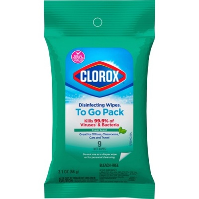 Clorox On The Go Bleach-Free Disinfecting Wipes (60133CT)