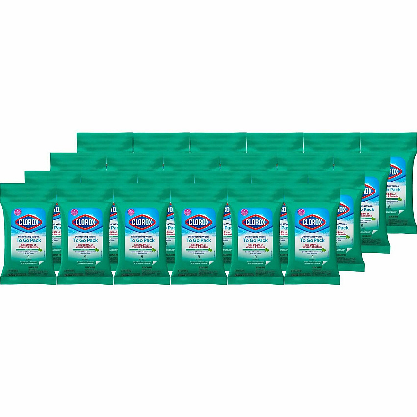 Clorox On The Go Bleach-Free Disinfecting Wipes (CLO60133CT)