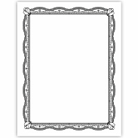 Geographics Silver Foil Award Certificates (GEO48762)