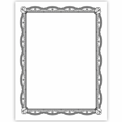 Geographics Silver Foil Award Certificates (GEO48762)