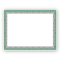 Geographics Silver Foil Award Certificates (GEO48763)