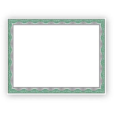 Geographics Silver Foil Award Certificates (GEO48763)