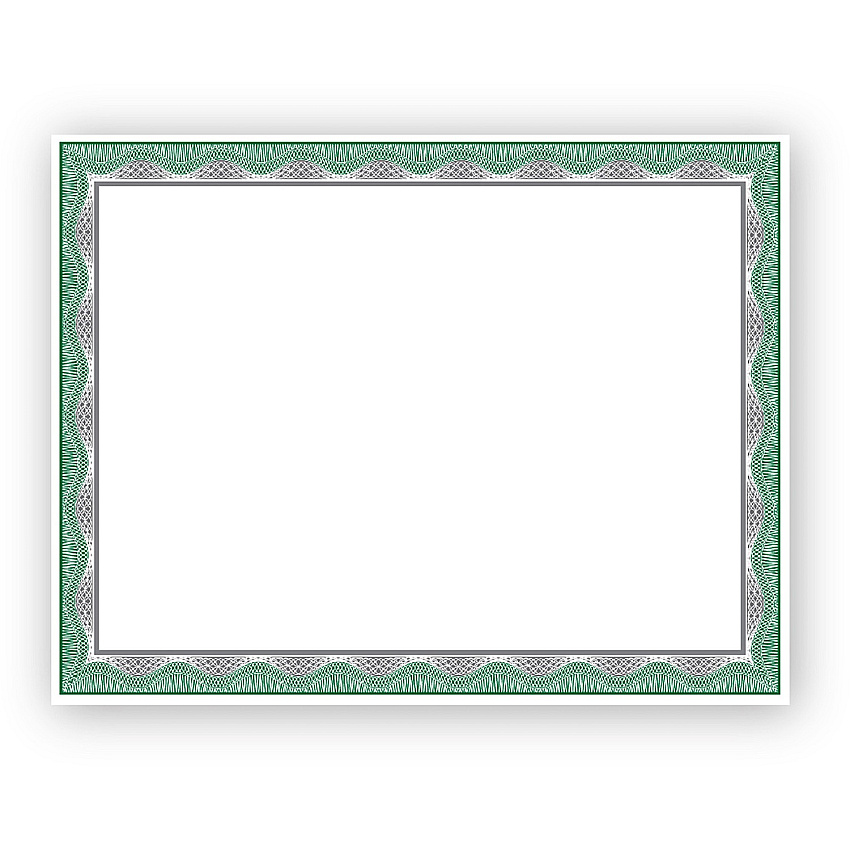Geographics Silver Foil Award Certificates (GEO48763)