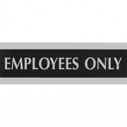 Headline Sign EMPLOYEES ONLY Sign (4760)