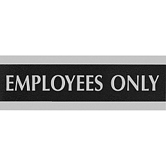 Headline Sign EMPLOYEES ONLY Sign (HDS4760)