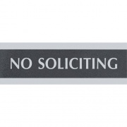 Headline Sign NO SOLICITING Sign (4758)