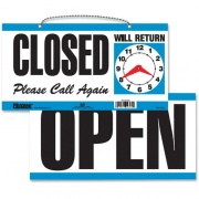 Headline Sign OPEN/CLOSED 2-sided Sign (9395)