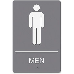 Headline Sign ADA MEN Restroom Sign (HDS4817)