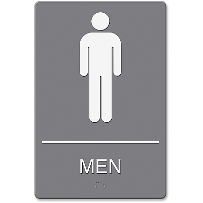 Headline Sign ADA MEN Restroom Sign (HDS4817)