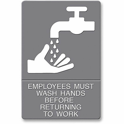 Headline Sign Employees Wash Hands Sign (HDS4726)